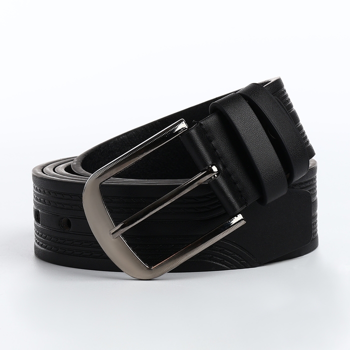 Ремень мужской «Великан», ширина 4 см, винт, пряжка металл, цвет чёрный Ремень мужской «Великан», ширина 4 см, винт, пряжка металл, цвет чёрный