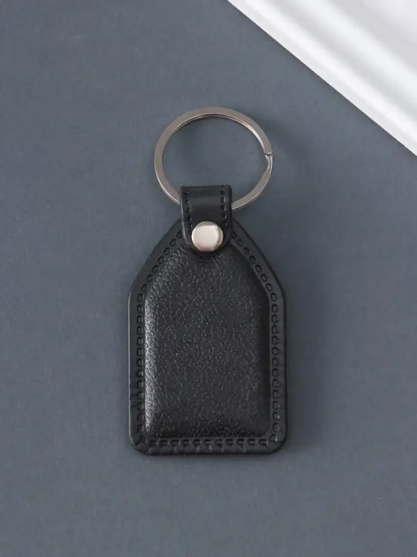 Кожаный брелок для ключей на кольце &laquo;Пистолет&raquo;, (кожзам), 6.8&times;3.8 см