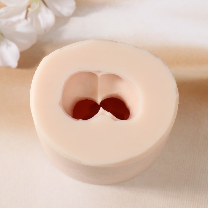 Молд силиконовый Молд силиконовый "Медведь с большим сердцем" Силикон 8,5х6,5х5 см