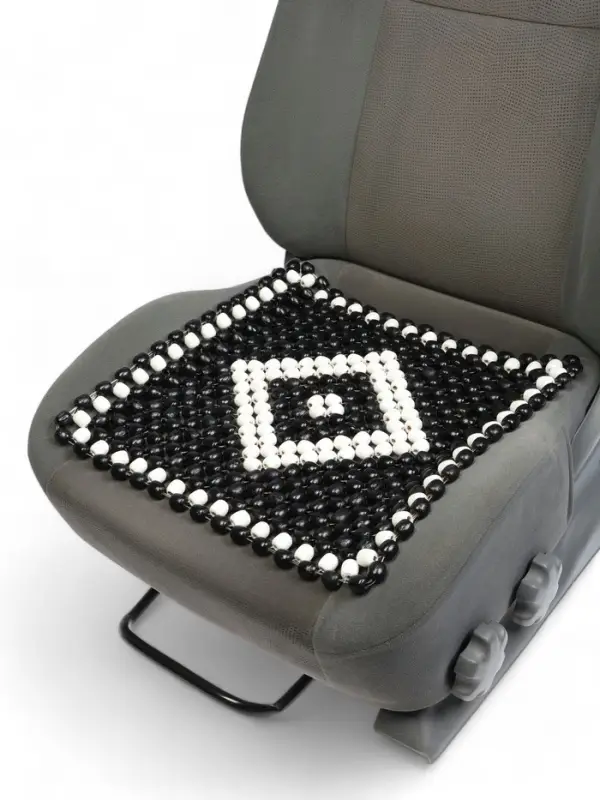 Накидка массажер TORSO на сиденье 42&times;42 см, дерево, черный с белым