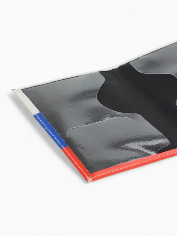 Обложка для паспорта, с металлическим гербом, триколор