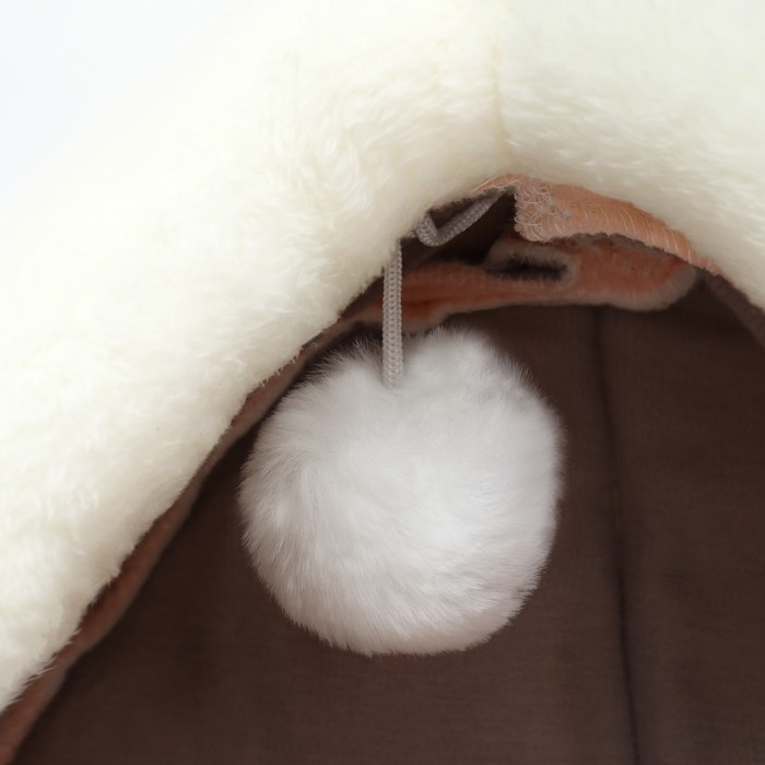 Домик для животных  Домик для животных "Зайка", 31 х 30 х 28см, розовый