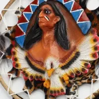 Панно &laquo;Вождь&raquo;, 30&times;5&times;60 см