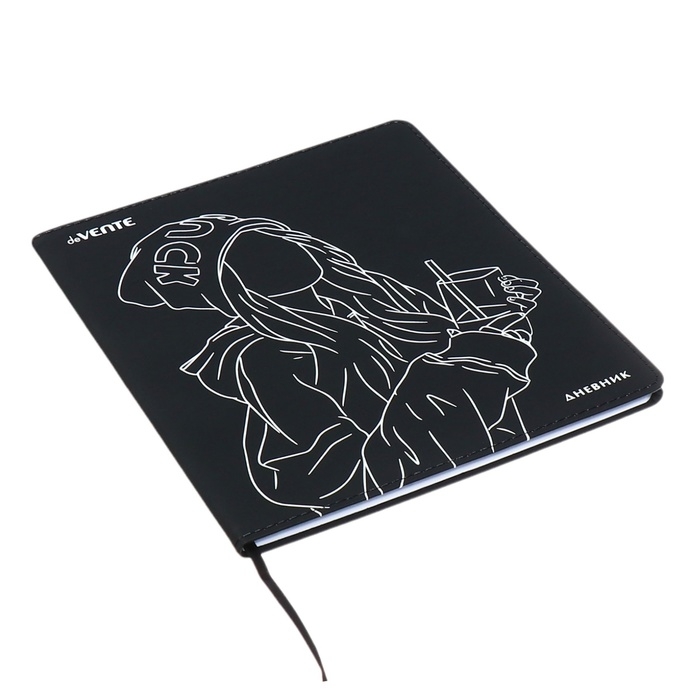 Дневник универсальный для 1-11 класса Good Luck, интегральная обложка, искусственная кожа, шелкография, ляссе, 80 г/м2