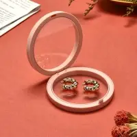 Подставка для украшений &laquo;QF. Круг&raquo;, 11.5&times;11.5&times;4.5 см, розовая