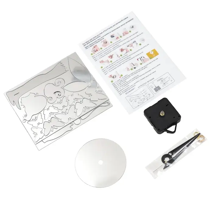 Часы настенные интерьерные &laquo;Фея с бабочками&raquo;, детские, 3D, наклейка, 60&times;60 см, акрил