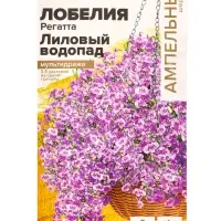 Семена цветов Лобелия Регатта &laquo;Лиловый Водопад&raquo; ампельная, 5 шт.
