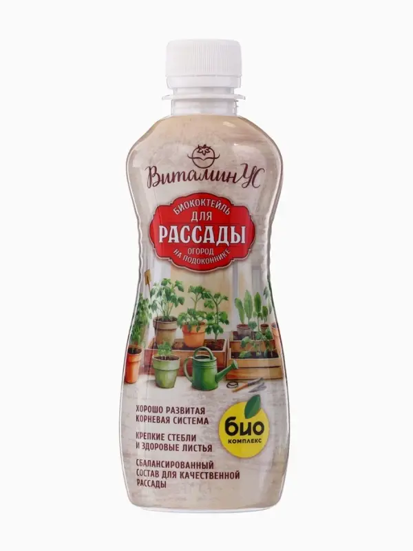 Удобрение для рассады БИО-коктейль &laquo;ВитаминУС&raquo;, 0.35 л, &laquo;БИО-комплекс&raquo;