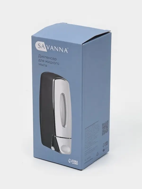 Диспенсер для жидкого мыла SAVANNA, механический, 350 мл, хромированный
