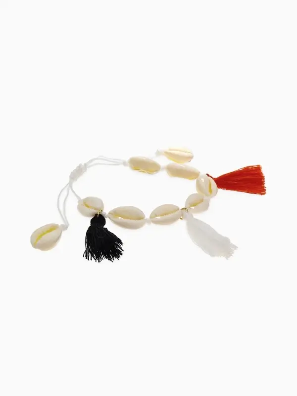 Браслет на нити &laquo;Ракушка и Кисти&raquo;, d=7 см, МИКС в золоте