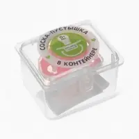 Соска-пустышка анатомическая, силикон, от 0 мес., розовая