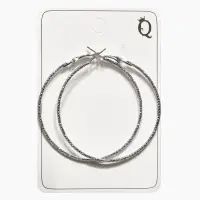 Серьги-кольца &laquo;Рельеф&raquo;, миксы, d=5.7 см