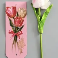 Пакет подарочный ламинированный &laquo;Тюльпаны&raquo;, 22.3&times;9&times;35 см