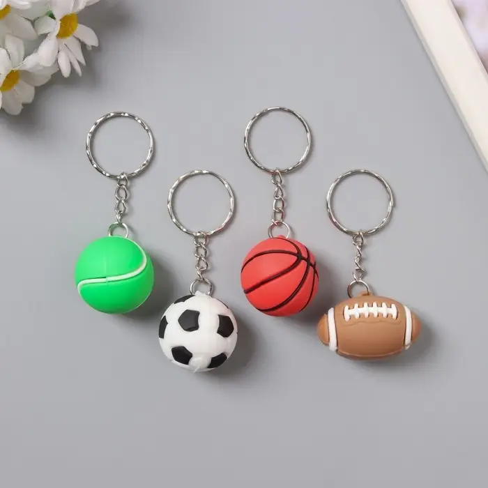 Брелок резина Брелок резина "Спорт" МИКС 3,5х2,5х1,5 см