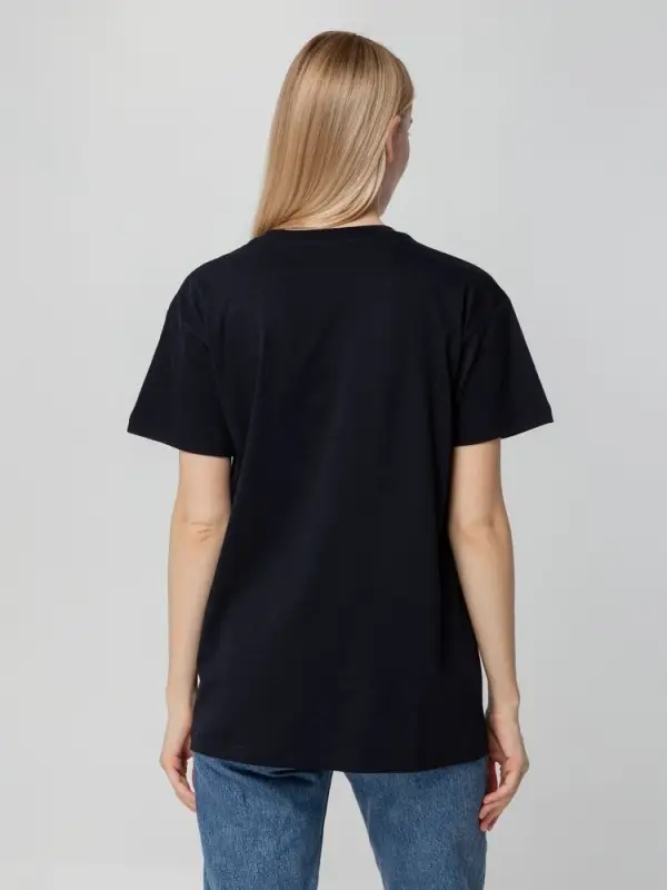 Футболка унисекс T-bolka 140, темно-синяя, размер S