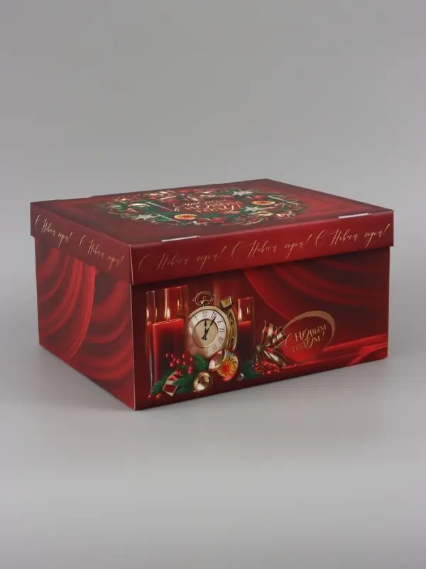 Коробка подарочная, складная 31.2&times;25.6&times;16.1 см &laquo;Роскошный Новый год&raquo;