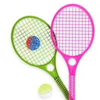 Бадминтон детский, 2 ракетки - 41.2&times;18.6 см, 2 мяча - d=5.5 см, МИКС
