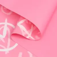 Пленка для цветов, "Сердца", розовая, 57х57 см