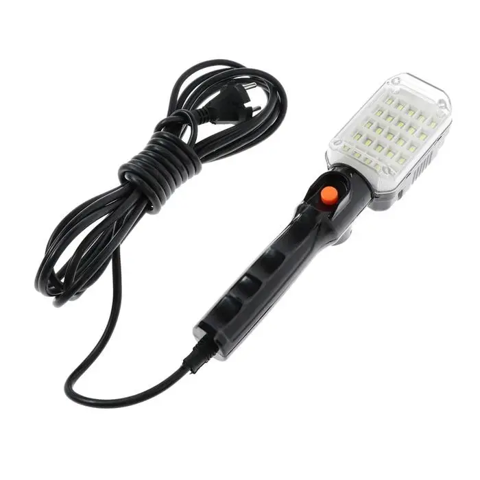 Светильник переносной светодиодный Luazon Lighting с выключателем, 12 Вт, 25 LED, 5 м, чёрный