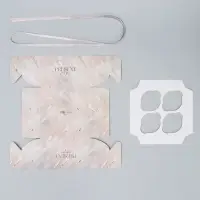 Коробка для капкейка, кондитерская упаковка, 4 ячейки &laquo;Нюд&raquo;, 16 х 16 х 10 см