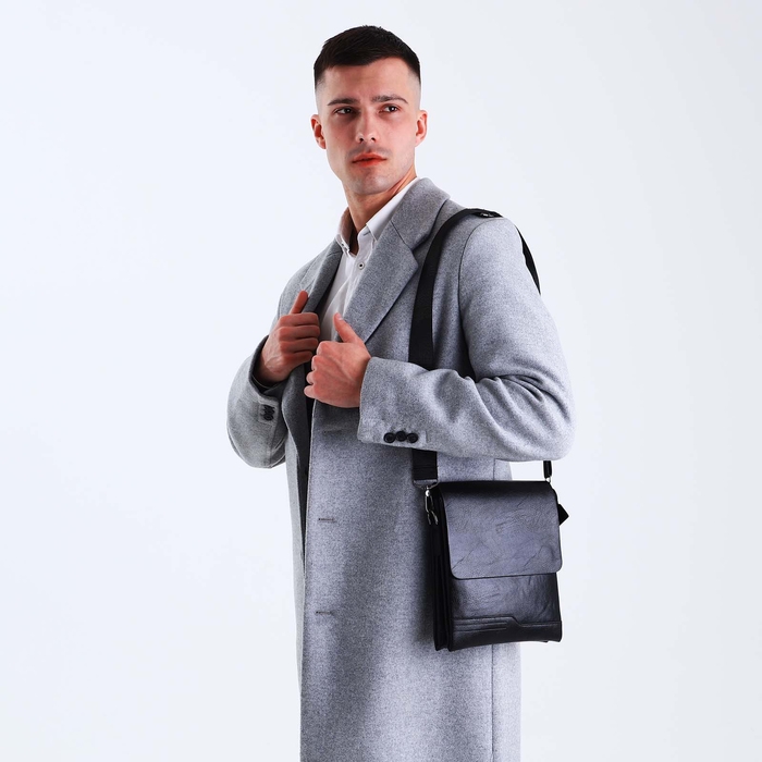 Сумка мужская, цвет чёрный Сумка мужская, цвет чёрный