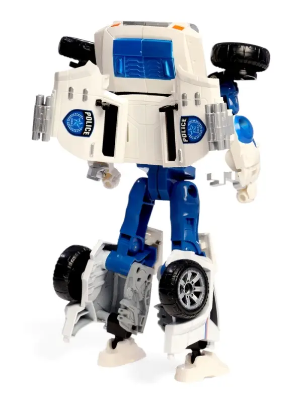 Робот &laquo;Полицейский внедорожник&raquo;, с металлическими элементами, трансформируется