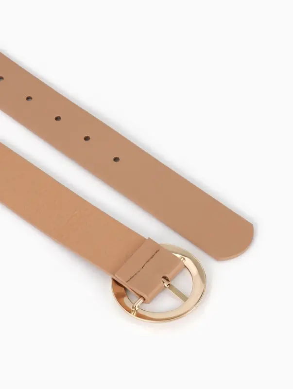 Ремень женский, 4&times;110 см, матовая пряжка, 1 прокол, бежевый