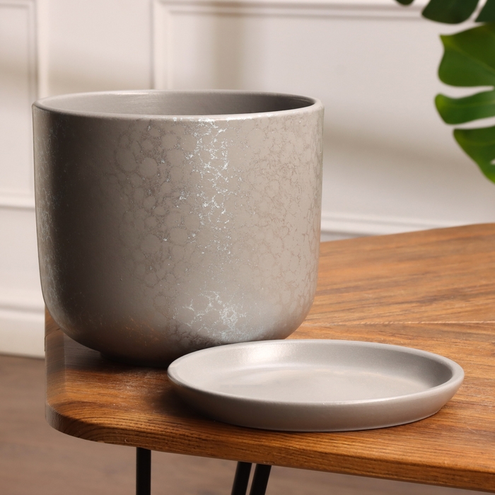 Горшок цветочный Питон серый 3 л Горшок цветочный Питон серый 3 л