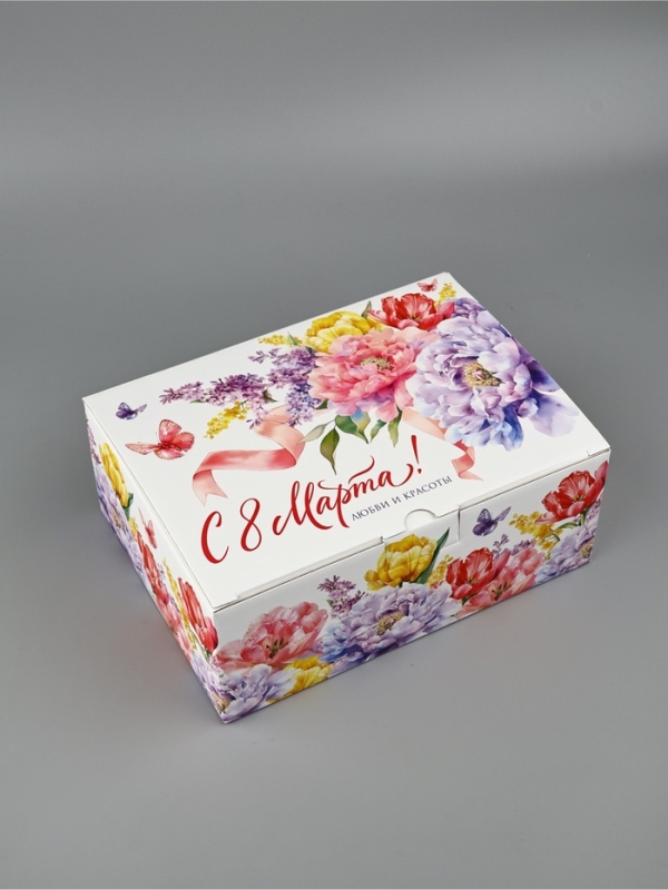 Подарочная коробка, упаковка, «С 8 марта, любви и красоты», 26 х 19 х 10 см Подарочная коробка, упаковка, «С 8 марта, любви и красоты», 26 х 19 х 10 см