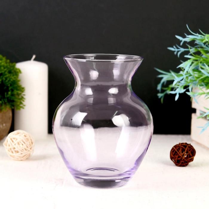 Ваза  Ваза "Фиолет" d-8.5см, 11х14,5см МИКС