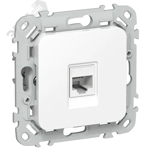 FLITE Розетка компьютерная RJ45 категория 5Е UTP РК5е-1-0-ФлБ белый IEK