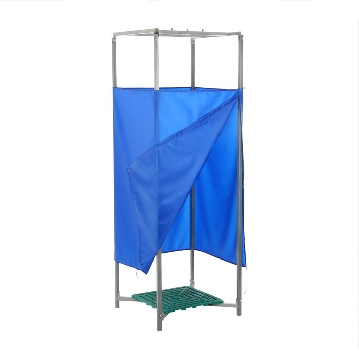 Каркас для летнего душа, 80 × 80 × 230 см, штора МИКС Каркас для летнего душа, 80 × 80 × 230 см, штора МИКС