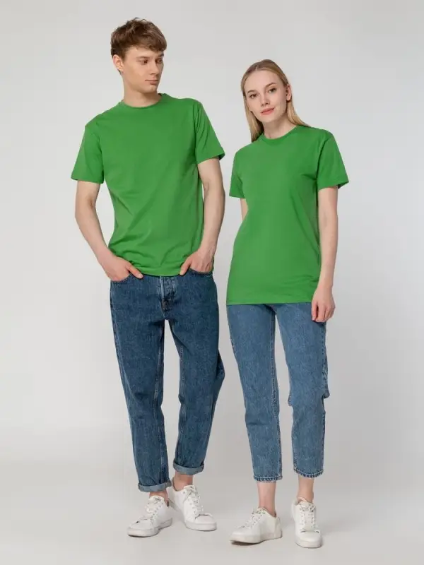 Футболка унисекс T-bolka 160, ярко-зеленая, размер M