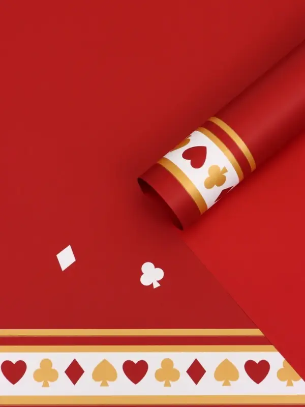 Пленка для цветов, "Удача", винный, 57х57 см