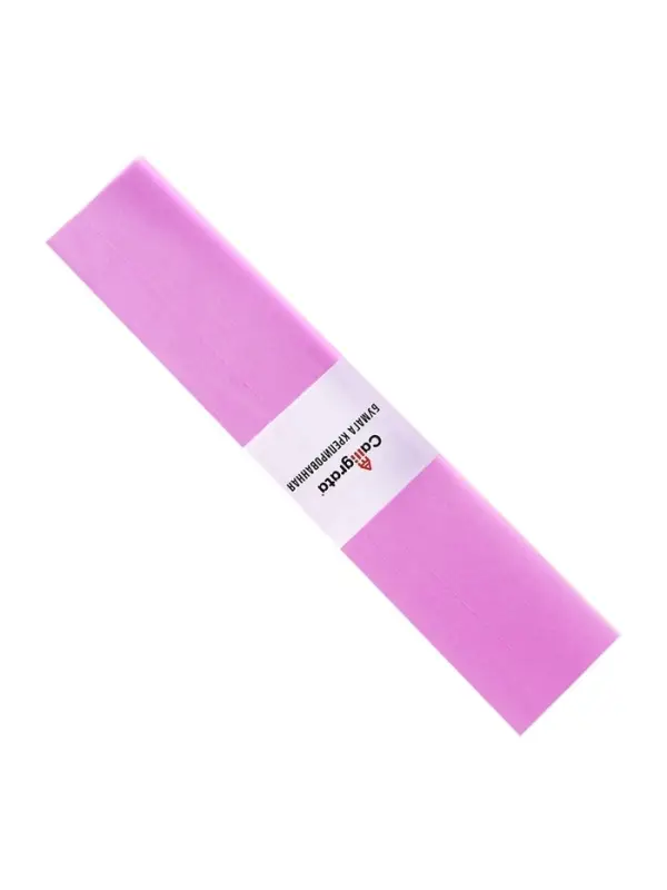 Бумага крепированная 50 х 200 см, в рулоне, 30 г/м2, сиреневая Бумага крепированная 50 х 200 см, в рулоне, 30 г/м2, сиреневая