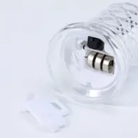 Светодиодная свеча LED - ночник RISALUX &laquo;С подтёками, грани&raquo;, 3&times;LR41, прозрачный, 3.5&times;3.5&times;7 см