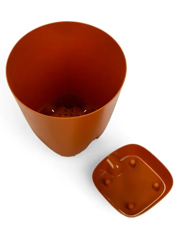 Кашпо с прикорневым поливом 4 л  D-19см, H-20см карамель "Гранд"