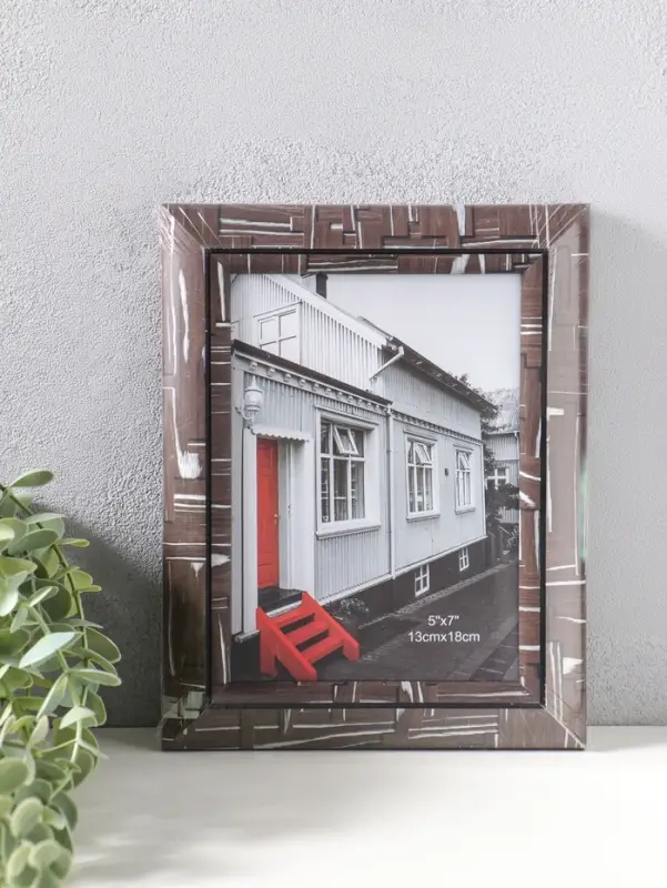 Фоторамка пластик 13х18 см "Моррис" тёмно-коричневый 23х18х2 см