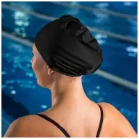 Шапочка для плавания взрослая ONLYTOP Swim, тканевая, обхват 54-60 см