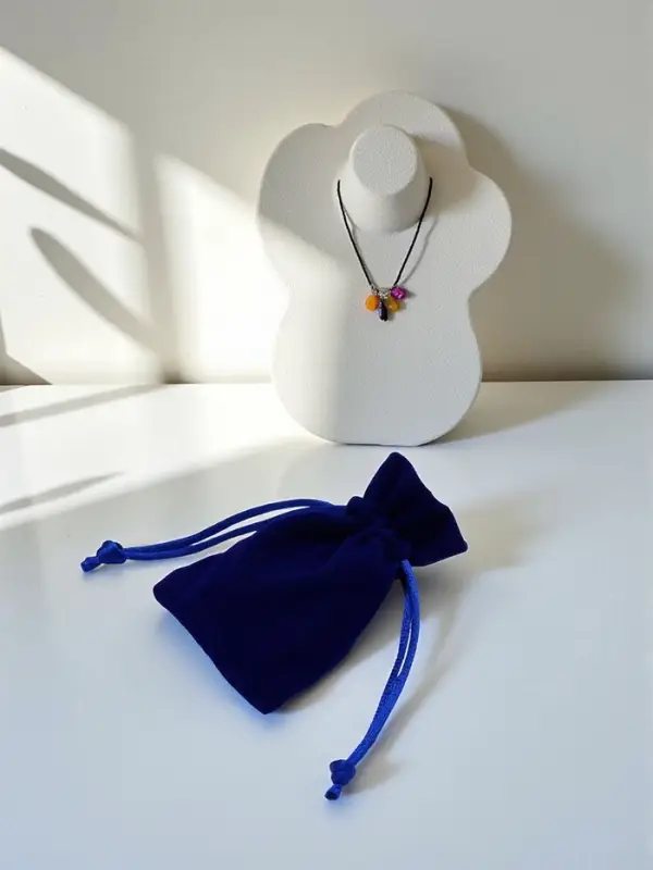 Набор бархатных подарочных мешочков 50шт. &laquo;Классика&raquo;, 6&times;8, цвет синий (4621396)