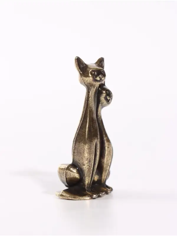 Фигурка декоративная &laquo;Кот и кошка&raquo;, металл, 2&times;1.4&times;4.3 см