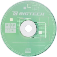 Носители информации Bigtech YCDRB003 CD-R 700 МБ/52х/25шт/уп cake box