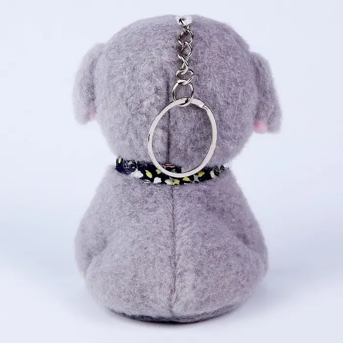 Мягкая игрушка «Пёсик», на брелоке, цвета МИКС Мягкая игрушка «Пёсик», на брелоке, цвета МИКС