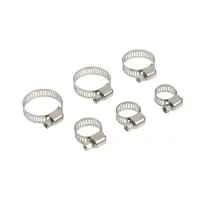 Набор червячных хомутов ZEIN engr, сквозная просечка, от 6 до 29 мм, нерж. сталь, 40 шт.