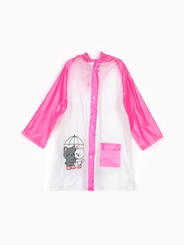 Дождевик детский &laquo;Котики&raquo;, размер L, рост 120-130 см