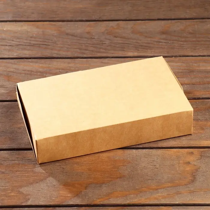 Коробка складная «Елочка», крафт, 20×12×4 см