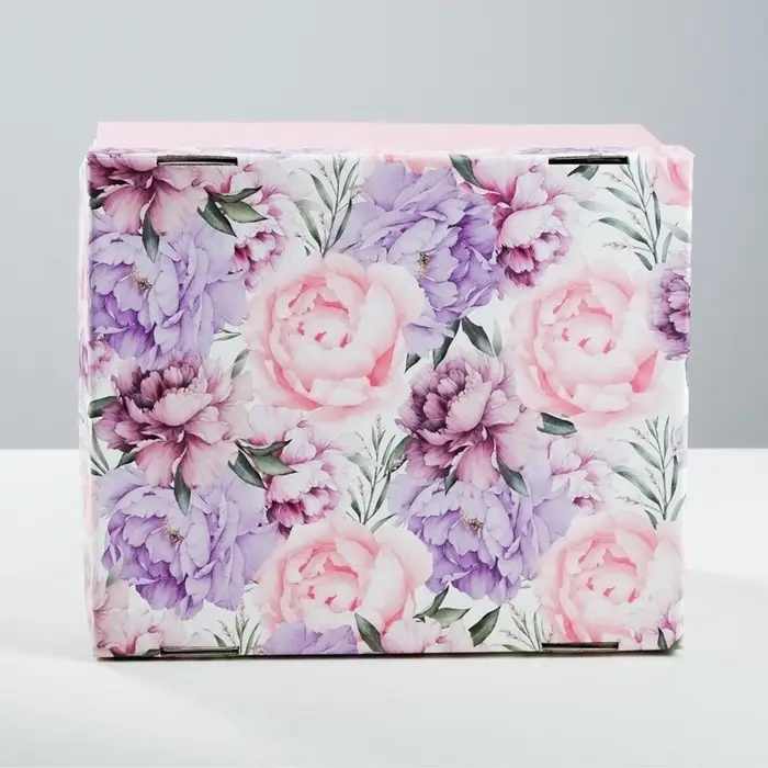 Коробка подарочная складная, упаковка, &laquo;Цветочная сказка&raquo;, 31&times;25.5&times;16 см