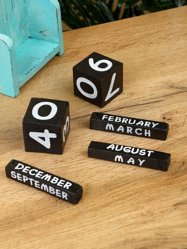 Календарь настольный Календарь настольный "Морская звезда" дерево 11х5х16 см, цв. золотисто-бирюзовый