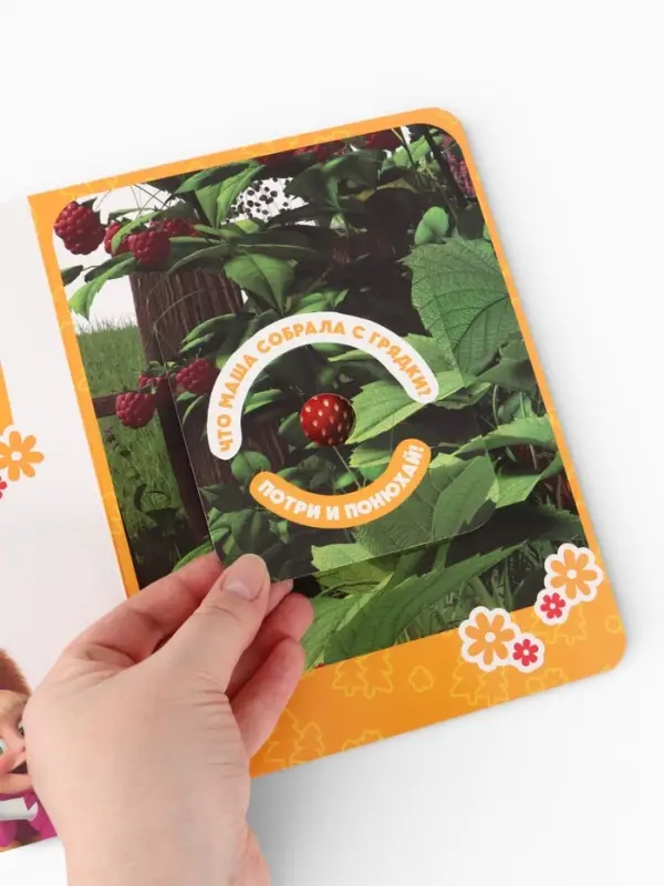Книга с окошками &laquo;Ароматные стишки&raquo;, 20 стр., Маша и Медведь