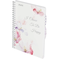 Бизнес-тетрадь А4,140л,кл,спир.пласт Attache Selection Flower Dreams 876751